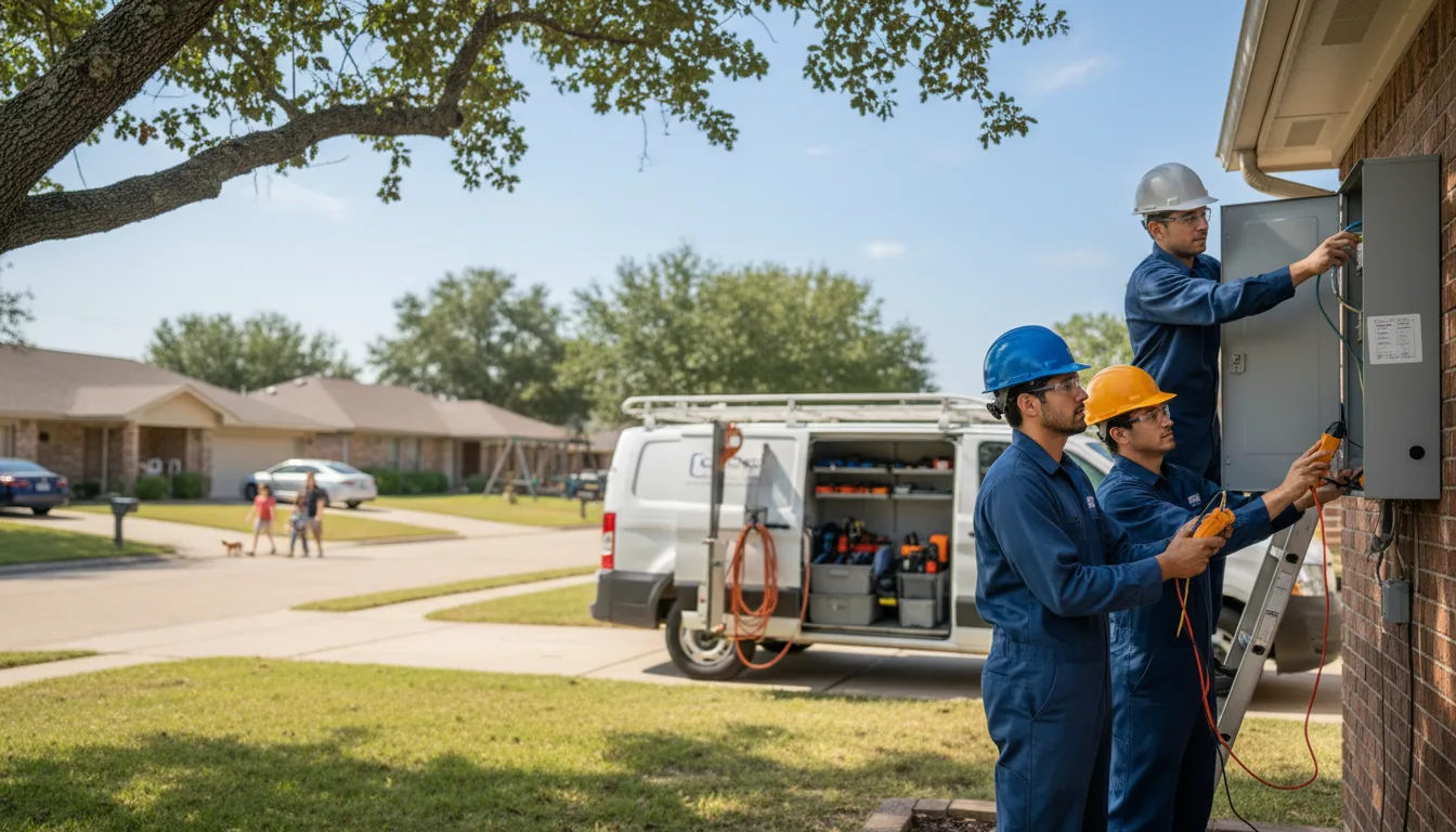Certified electrician providing emergency electrical services in Arlington, KS